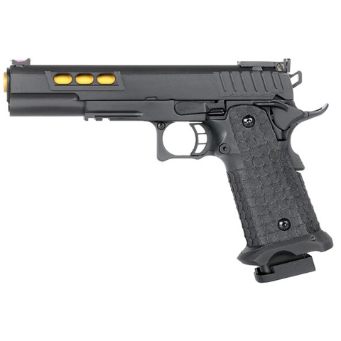 Army Armament R608 Hi-Capa Gas Blowback Airsoft Pistol (Color: Black)