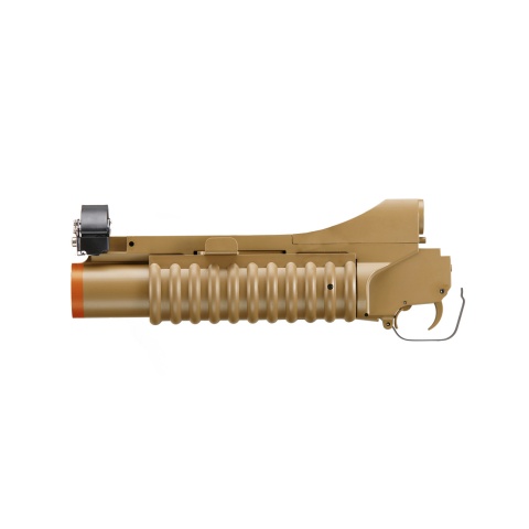 Double Bell Full Metal 40mm 3-in-1 M203 Airsoft Gas Grenade Launcher for M4/M16 Series Airsoft Rifles (Color: Tan)