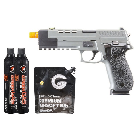 Vorsk Airsoft VP26X Gas Blowback Pistol - (Gray) Green Gas Combo