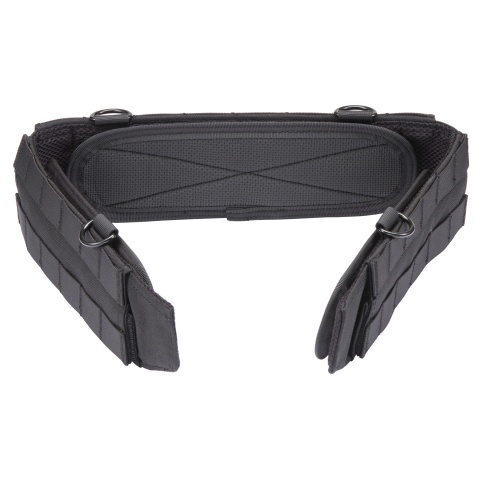 Code 11 Molle Slim Tactical Battle Belt (Color: Black)