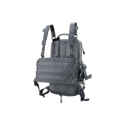 Lancer Tactical 1000D Nylon QD Chest Rig and Backpack Combo - (Grey)