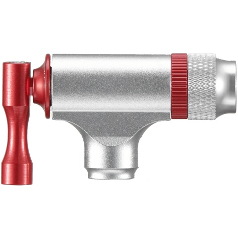 Lancer Tactical CO2 Bike Inflator (Color: Silver / Red)