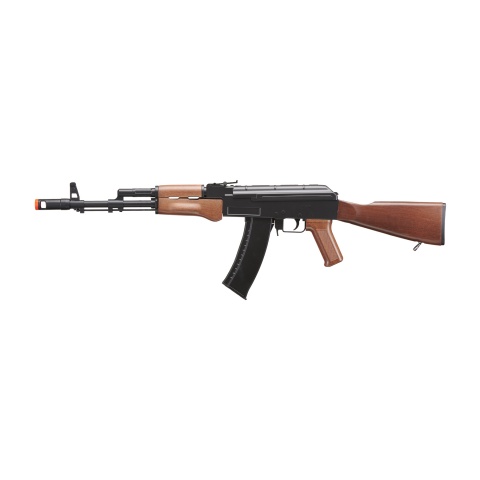 WellFire Airsoft Polymer AK47 AEG Rifle - BLACK/WOOD