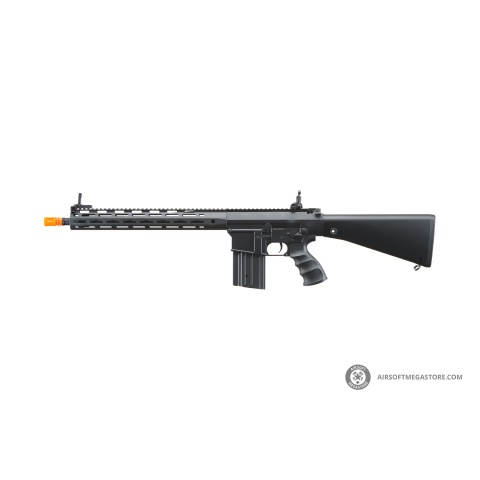 Golden Eagle Airsoft SR-25K w/ URX4 M-LOK Handguard & Full Stock - Black