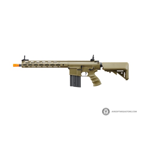 Golden Eagle Airsoft SR-25K w/ URX4 M-LOK Handguard & Crane Stock - Tan