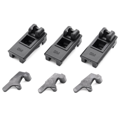 Guns Modify EVO High Tenacity Magazine Lip Set for GM/HA/Tokyo Marui M4 MWS GBBR - (Black)