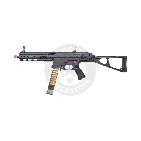 G&G Striker PCC45 SMG AEG Airsoft Rifle (Color: Black & Purple)