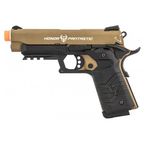 HFC Honor Fantastic 1911 Gas Blowback Pistol - TAN / BLACK