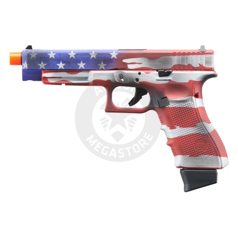 Elite Force Fully Licensed Deluxe Glock 34 Gen 4 CO2 GBB Airsoft Pistol (Cerakote Color: Old Glory)