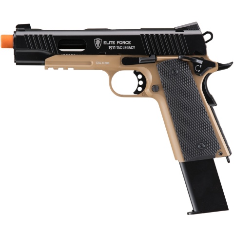 Elite Force 1911 Tac Legacy Edition Gas Blowback Airsoft Pistol (Color: Black / Dark Earth)