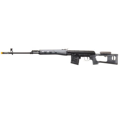 Atlas Custom Works SVD Dragunov Electric Airsoft Sniper Rifle w/ Sportsman Stock (Color: Black)