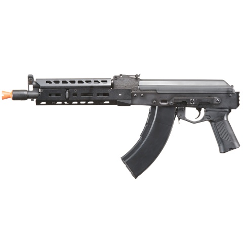 LCT Airsoft AK104 Steel AEG Airsoft Rifle w/ ASTER V2 SE Expert & Picatinny Stock Adapter - (Black)