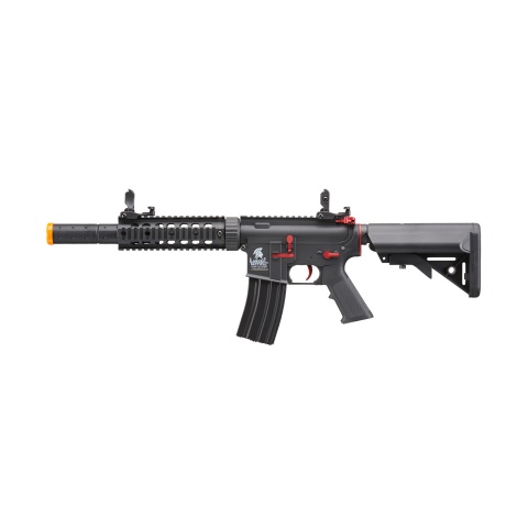 Lancer Tactical Gen 2 M4 SD Carbine Airsoft AEG Rifle with Red Accents - (Black)