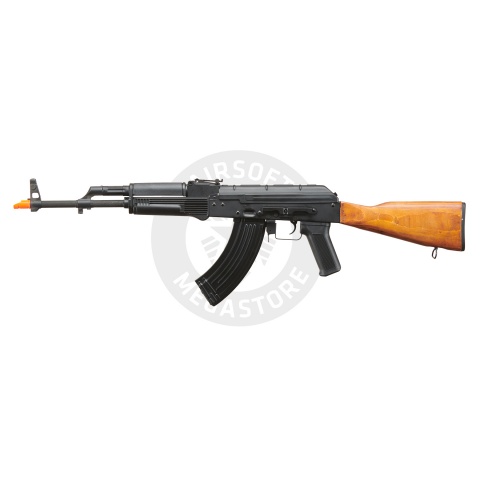 Lancer Tactical AK-Series AK-74M AEG Airsoft Rifle Non ETU w/ Wood Stock & SG-11B Mag - (Black)