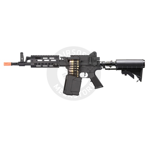 Lancer Tactical MCR Light Machine Gun HPA Airsoft Rifle w/ Tank - (Black)