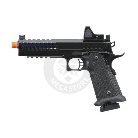 Lancer Tactical Knightshade Hi-Capa Gas Blowback Airsoft Pistol w/ Reflex Red Dot Sight - (Blue)