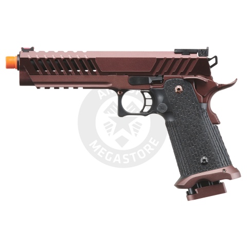 Lancer Tactical Knightshade Hi-Capa Gas Blowback Airsoft Pistol (Color: Black & Bronze)