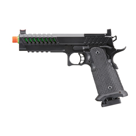 Lancer Tactical Knightshade Hi-Capa Gas Blowback Airsoft Pistol w/ Red Dot Mount (Color: Green)