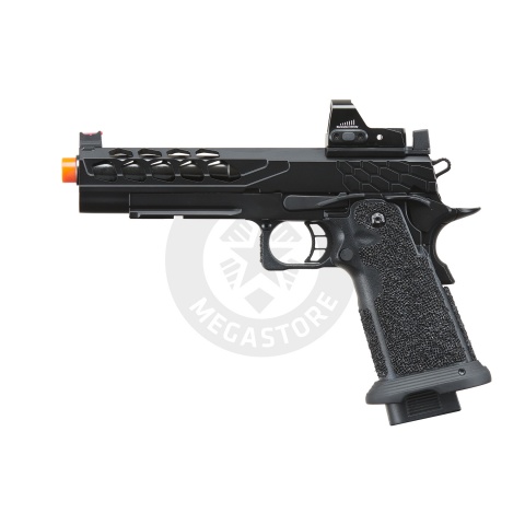 Lancer Tactical Stryk Hi-Capa 5.1 Gas Blowback Airsoft Pistol w/ Micro Red Dot Sight - (Black)