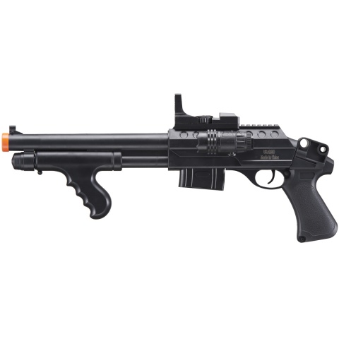 UK Arms Spring M0681A Spring Powered Pump Action Shotgun w/ Red Dot Sight and Flashlight (Color: Black)