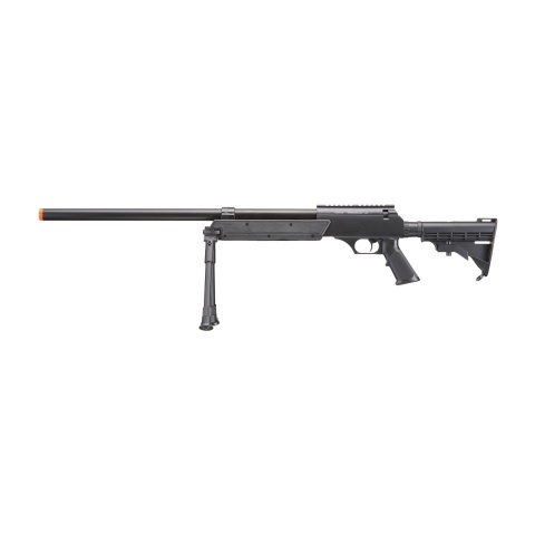 Well Fire Airsoft SR2 Bolt Action Rifle w/ Bipod (Color: Black)