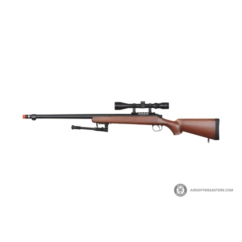 UK Arms Airsoft VSR-10 Bolt Action Sniper Rifle (Color: Wood)
