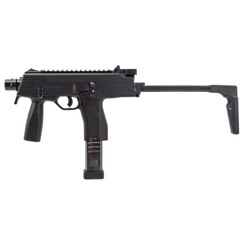 Maruyama MP-IX MP9 Type Gas Blowback Airsoft SMG w/ QD Tracer-Compatible Silencer - (Black)