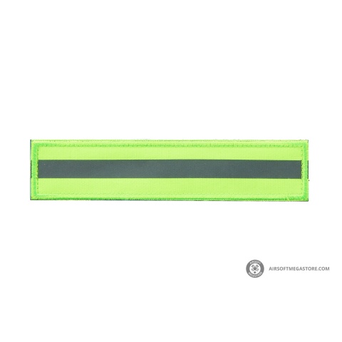 Green Background Long Reflective Morale Patch