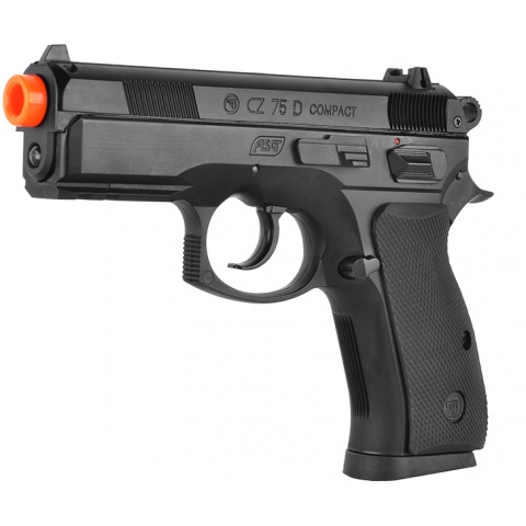 ASG Licensed CZ 75D Compact Spring Airsoft Pistol w/ Accessory Rail