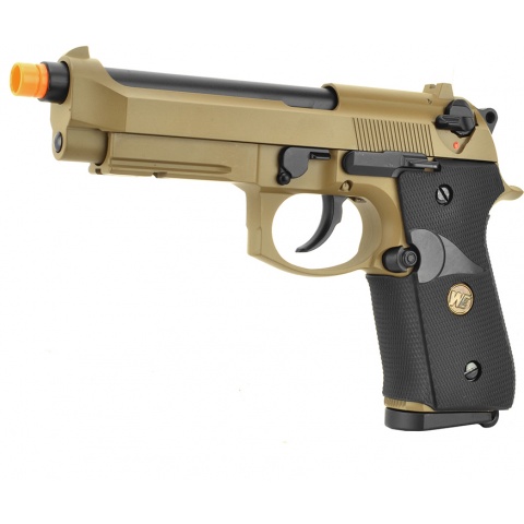 WE Tech Full Metal M9A1 M.E.U. CO2 Blowback Airsoft Pistol - TAN