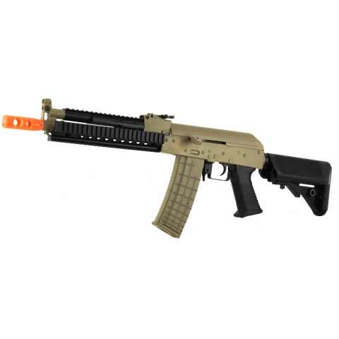 Lancer Tactical AK47 RIS Metal Gearbox Airsoft AEG Rifle - TAN