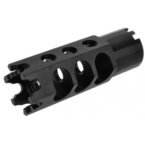 LCT Airsoft Hexagon 24mm CW Full Metal Flash Hider for LCT AK-74U AEG