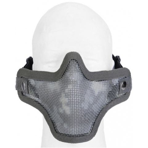 UK Arms Airsoft Tactical Metal Mesh Half Mask - ACU PRINT
