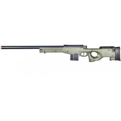 Well Airsoft L96 AWS BOLT Action Rifle w/ Aluminum Barrel Optics Rail - OD