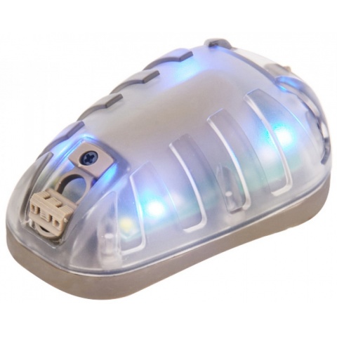 Helmet Mounted Blue Multi-Function Marker Light - DARK EARTH