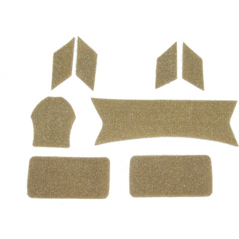 Lancer Tactical Maritime Helmet Devil Hook and Loop Stickers- TAN