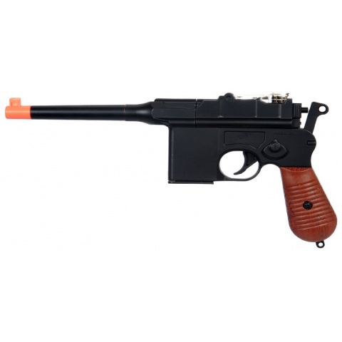 UK ARMS Airsoft M32 Series Spring Pistol w/ Lanyard - BLACK