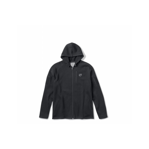 Cannae Battle Ready Tactical Elastic Hoodie - BLACK - LARGE