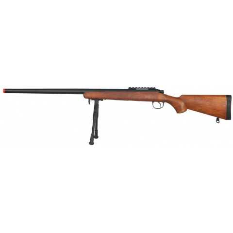 UK Arms Airsoft VSR-10 Bolt Action Rifle w/ Bipod - WOOD