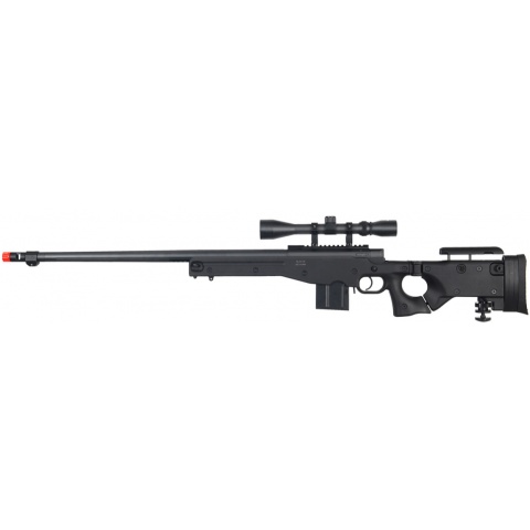Well Airsoft MK96 Bolt Action Rifle w/ Barrel & Duplex Scope - BLACK