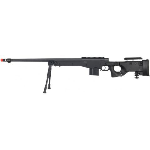 Well Airsoft MK96 Bolt Action Rifle w/ Barrel & Bipod - BLACK