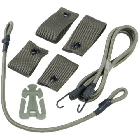 UK Arms Airsoft Tactical Helmet DIY Retention Deck Kit - OD GREEN