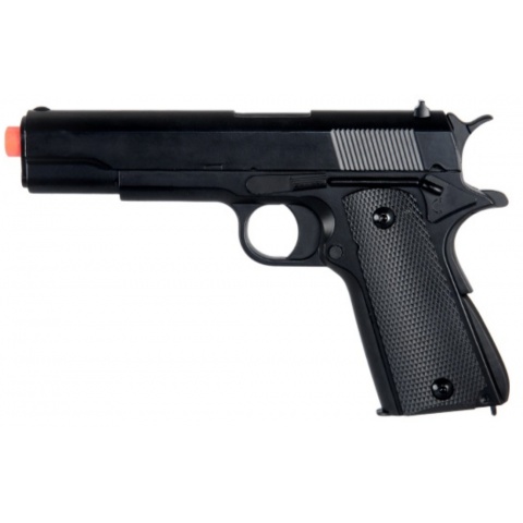 UK Arms Airsoft Full Metal Spring Powered 1911 Pistol - BLACK