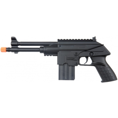 UK Arms Airsoft Long Barrel Spring Pistol - BLACK