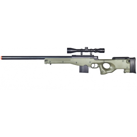 UK Arms Airsoft L96 AWP Bolt Action Sniper Rifle w/ Scope - OD GREEN