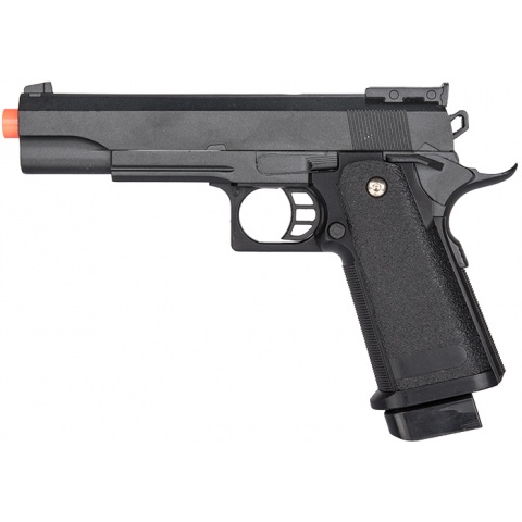 Galaxy M1911 Airsoft Metal Spring Pistol w/ Holster - BLACK