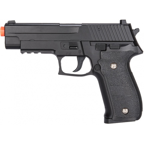 Galaxy G26H Airsoft Full Metal Spring Pistol w/ Holster - BLACK