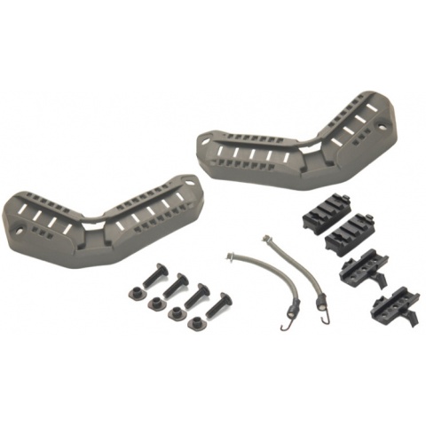 Lancer Tactical Airsoft Maritime Helmet Rail Set - FG