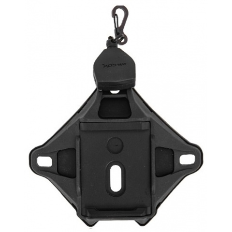 Lancer Tactical L4 Airsoft Helmet Shroud Shroud w/ Lanyard - BLACK