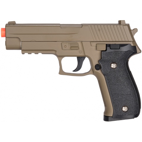 UK Arms G26D Airsoft Metal P226 Spring Pistol - DARK EARTH